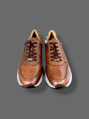 کفش CABANI چرمی قهوه ای کد 570 جلو